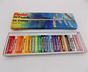 Pentel Oil Pastel Set 25 Color Set Assorted -unused w/ slight box damage - Picture 1 of 4