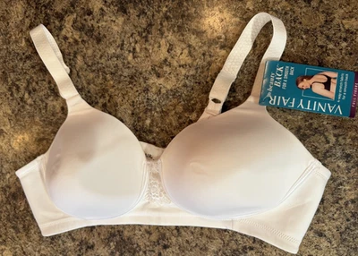 Vanity Fair Bra Womens 40B Full Figure Wireless 71380 Star White NEW WITH TAGS! - Image 1 of 4