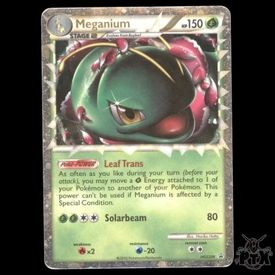 Meganium Prime #HGSS08 Heartgold & Soulsilver Promo HP/Heavily Played Pokemon - Image 1 of 3