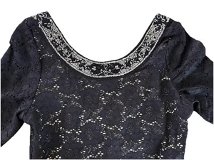 NWT Ralph Lauren Denim & Supply S Petite Black Lace Cocktail Dress - Picture 1 of 7