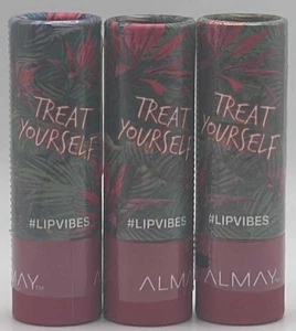 3PK Almay Lip Vibes Matte Lipstick ~ 170 TREAT YOURSELF ~ 0.14 OZ EACH ~ SEALED - Picture 1 of 3