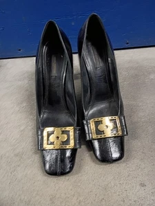 Louis Vuitton Black Leather Pumps Heels 3.5in Size 41 IT 39.5 #LOU1142009, Italy - Picture 1 of 10