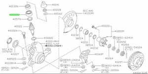 Bearing Assembly, Kingpin For: Nissan Skyline R33 GTR BCNR33 95-98 - Picture 1 of 1