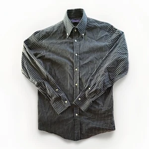Ralph Lauren Purple Label Hemd Herren Medium Kariert Kariert Langarm Button Down - Bild 1 von 7