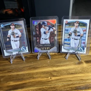 Colt Emerson 2025 bowman baseball 3 Card Lot - Picture 1 of 5