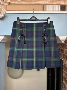 Joe Browns Green/Navy Tartan Kilt Skirt Size UK 14 Hell Bunny Cowgirl Style - Picture 1 of 6