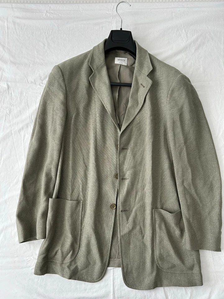 Armani Collezioni Soft Jacket Unstructured—Silk Mohair Wool—40 R baskedweave - Image 1 of 4