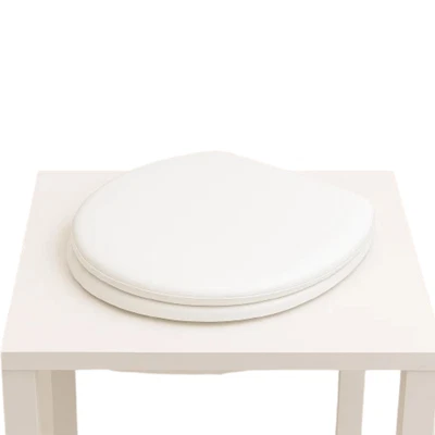 Sedile WC copriwater bianco universale 42x36 cm – coprisedile toilette - Immagine 1 di 4