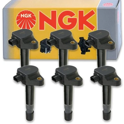 6 pcs NGK Ignition Coil for 2010-2014 Acura TSX 3.5L V6 - Spark Plug Tune Up zm - Image 1 of 4