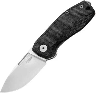 LionSTEEL Nano Framelock Black Titanium Folding MagnaCut Pocket Knife NA01CVB - Image 1 of 2