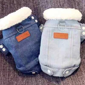 Neue Lamm-Baumwollkleidung für kleine Hunde – Chihuahua Haustier Cowboy Outfit - Bild 1 von 7