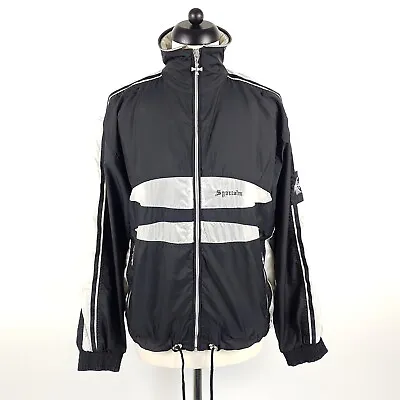 Sportalm Windbreaker Damen Gr. 36 Schwarz Weiß Oversized Trainingsjacke Jacke • 49.70€