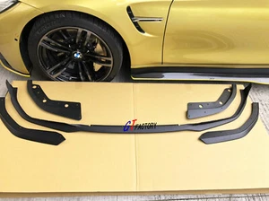 MATTE BLACK 3PCS P STYLE POLYPROPYLENE FRONT LIP SPOILER FOR BMW G20 G21 M SPORT - Picture 1 of 3