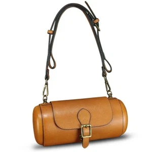 Genuine Leather Shoulder Bag Women Crossbody Bag Vintage Small Satchel Purses - Picture 1 of 14