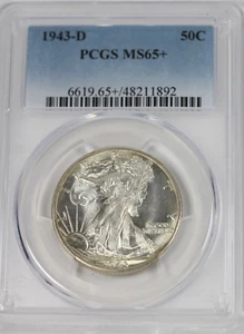 1943-D Walking Liberty Half Dollar : PCGS MS65 - Picture 1 of 4