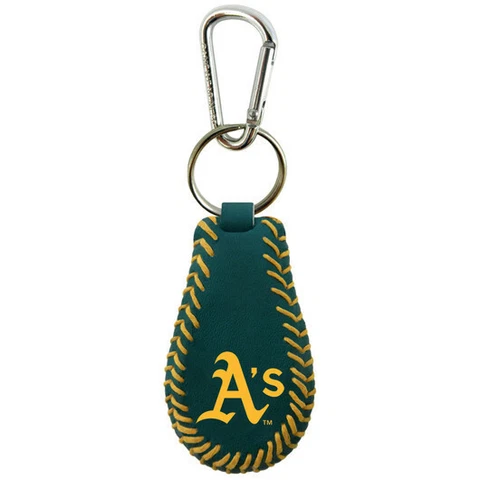 Oakland A's Team Color Baseball Key Ring Cover