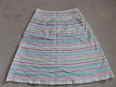 SAIA DE PÁSCOA FEMININA LISTRADA MULTICOLORIDA PRIMAVERA VERÃO POR WILLI SMITH TAMANHO 4 - Imagem 1 de 4