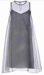 Dorothee Schumacher MESH DRESS SL.LESS silk Seide Organza Gr 3 Nie Getragen - Bild 1 von 3