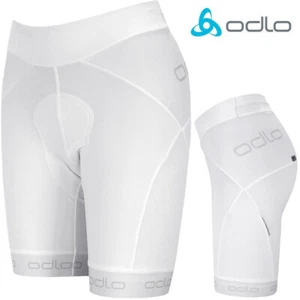 Odlo Flash X Tight Shorts Women's Cycling Shorts With Padding Short White - Picture 1 of 12