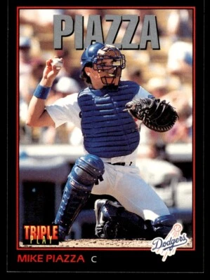 1993 Triple Play Mike Piazza #55 - Image 1 of 2