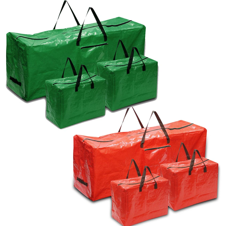 Christmas Xmas Decorations Large Tree Jumbo Storage Bag Garland Lights Baubles - Image 1 of 1