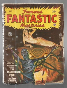 Famous Fantastic Mysteries October 1949 The Starkenden Quest Gilbert Collins - Picture 1 of 2