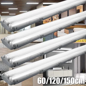 Led Feuchtraumleuchte Unterbauleuchte Feuchtraumlampe Wannenleuchte 60/120/150cm - Bild 1 von 19