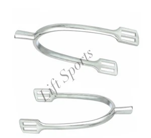 Horse Spurs Stainless Steel Smooth English Spur Light Weight Polish - Picture 1 of 1