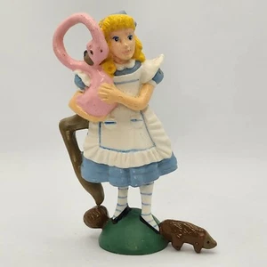 Vintage Alice in Wonderland Flamingo PVC Figure 1990 Hamilton Gifts Cake Topper - Picture 1 of 6