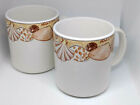 RS Coffee Mug Set of 2 Sea Shells Design Every Day Ceramic Tea Cup 11 oz
