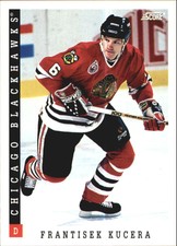 1993-94 Score Chicago Blackhawks Hockey Card #372 Frantisek Kucera