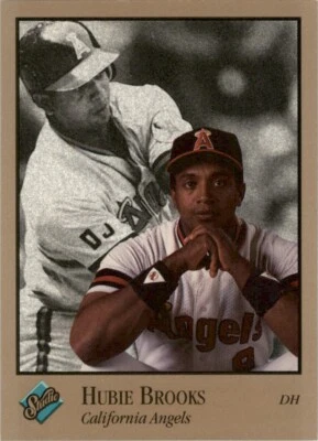 1992 Studio Hubie Brooks California Angels #142 Baseball Card - Image 1 of 2