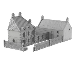 LA CHAUMIERE BENOUVILLE SET - 3D PRINTED DIORAMA WARGAME TERRAIN NORMANDIE V2 - Imagen 1 de 5