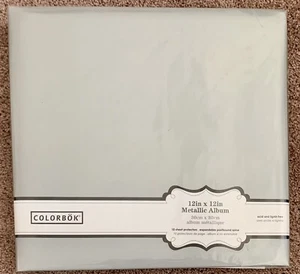 NEW ~ Colorbok Scrapbooking Metallic Album 12 x 12 Photo Album - Silver - Picture 1 of 2