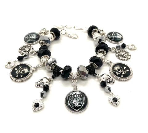Raiders NEW VERSION #2 Snake Chain Charm Bracelet, FREE!!!!! SHIPPING!!!!! Cover