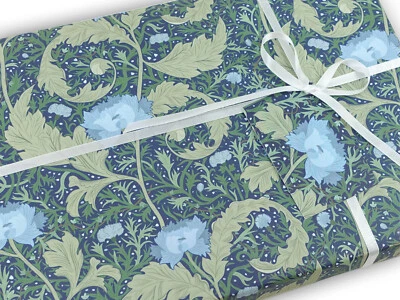 William Morris style gift wrapping paper | Quality gift wrap + tag | Recyclable