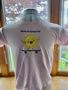 Kids Clothes Unisex  Medium T-Shirt Fun Happy Summer - Picture 1 of 1