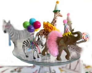 Cake Topper Zirkustiere 3er Set BONUS gratis Teller und Servietten - Bild 1 von 9