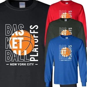 Men's New York Big Basketball Sport's Team Full Sleeve Shirt USA New Gift Unisex - Picture 1 of 7
