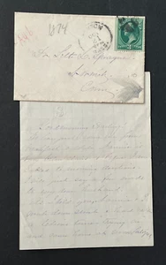 1874 BOSTON MA 4pg LETTER NORWICH CT DR SPRAGUE ! HORSE RACING ROBBERY CRIME W@W - Picture 1 of 4