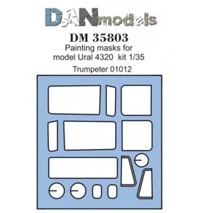 Dan Models 35803 Scale 1:35 Painting Masks for Model Kit Ural Trumpeter 01012 - Picture 1 of 6