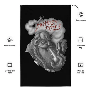 Dwarven Pipes Logo - Flag 01 - Picture 1 of 1