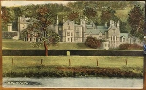 Scottish Postcard ABBOTSFORD Home of Walter Scott Author Alexander Galashiels - Picture 1 of 2