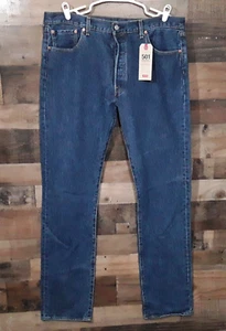 Levi Strauss 501 XX Straight Dark Wash Blue Denim Jeans Mens 38x38 Levis NWT NEW - Picture 1 of 11