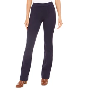New Style & Co Womans Sz 24W Plus Pants Comfort Waist Mid-Rise Bootcut Navy NWT - Picture 1 of 7