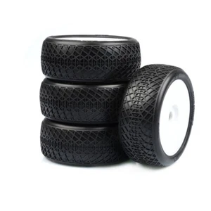 TZO Reifen 101 1/8 Buggy Vorgeklebter Reifensatz (weiß) (hart) (4) - TZO-TZ101H-W - Bild 1 von 1