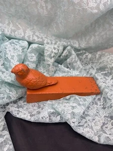 Bird Doorstop Wedge Cast Iron Wedge Rustic Antique Decor - Picture 1 of 5