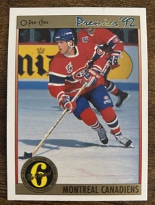 O-Pee-Chee Premier 1992 #194 NHL Montreal Canadiens The Original 6 Hockey Card - Picture 1 of 2