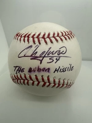 Aroldis Chapman Signed Official MLB Baseball w/Cuban Missile - Image 1 of 2