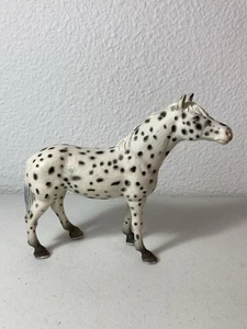 Schleich - 2006 Knabstrupper Appaloosa Mare - White Horse Figure W/Black Spots - Picture 1 of 15
